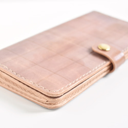 【10%OFF】革の手染め財布 「チョコレート  No.23（二つ折りの長財布）」 3枚目の画像
