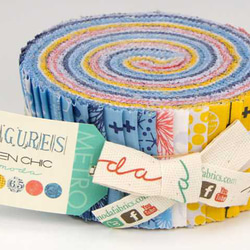 「Figures」moda Jelly Rolls (カットクロス40枚）Zen Chic 1枚目の画像