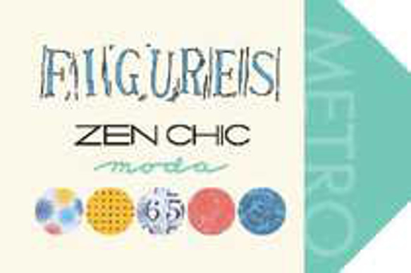 「Figures」moda Jelly Rolls (カットクロス40枚）Zen Chic 4枚目の画像