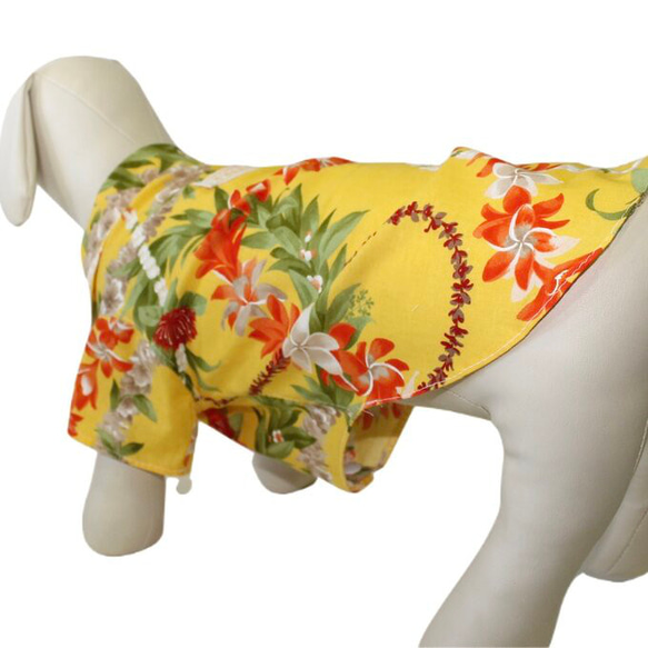 犬服 ペット服 夏 夏服 クール 前開き アロハシャツ イタグレ コーギー フレブル ミニピン 小型犬 中型犬 5枚目の画像