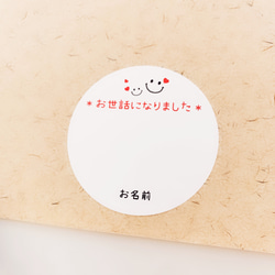お名前印字》お世話になりました・水引ニコたん 手書き用 ラッピング