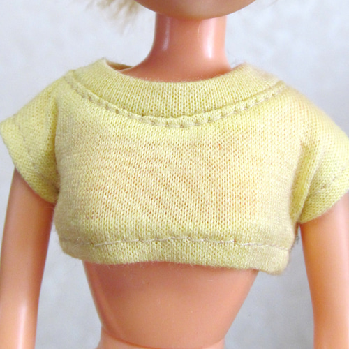 リカちゃんのお洋服⁑2点セット＊ちびT（黄色）・サロペット 