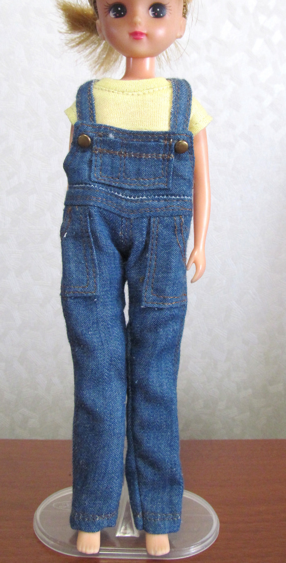 リカちゃん 服ハンドメイドトップスとサロペット リカちゃん 服ハンドメイドトップスとサロペット