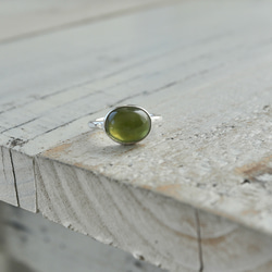 [お抹茶カラーのvesuvianite]ring 2枚目の画像