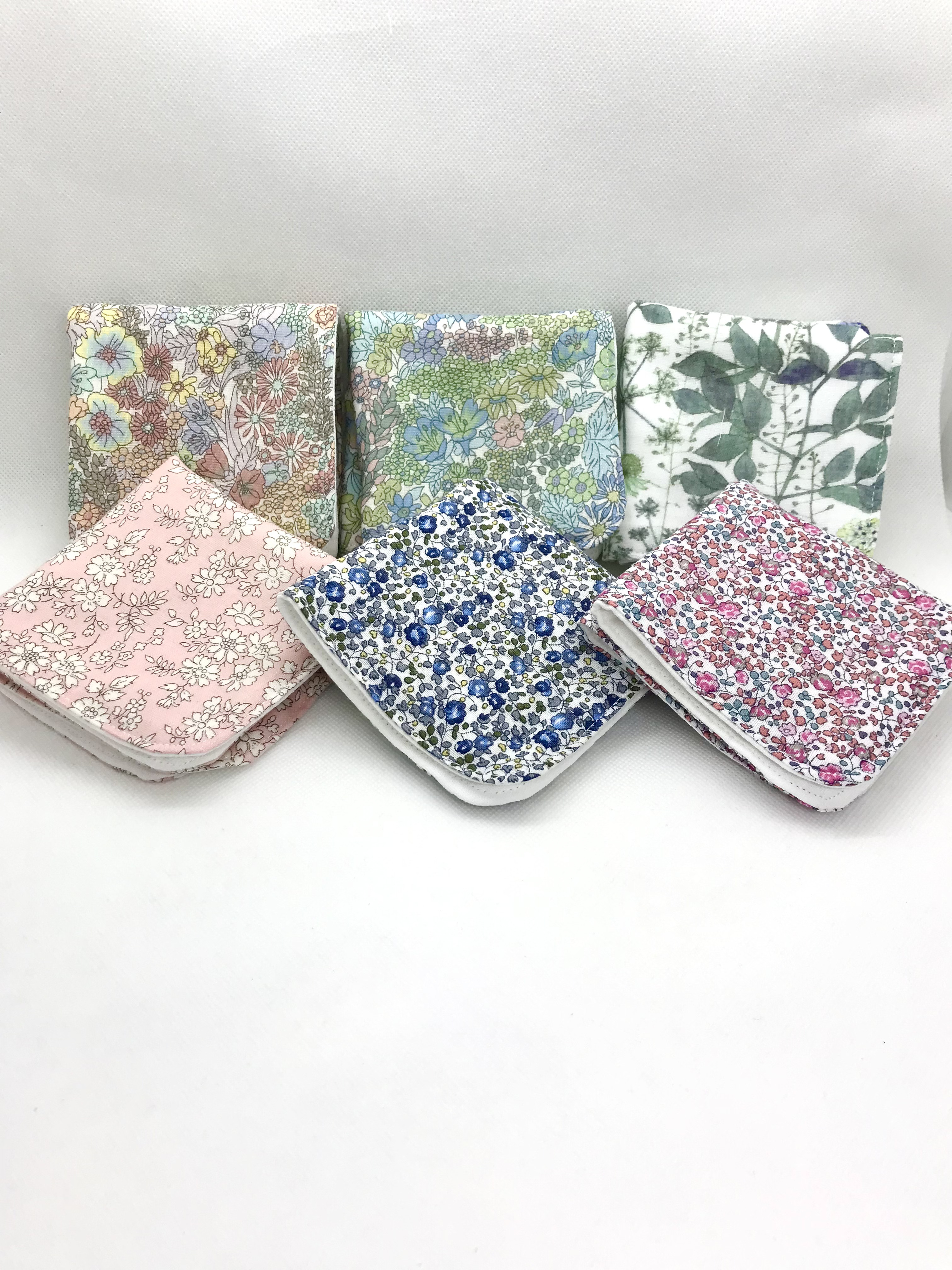 ハンドメイド　③リバティ生地　クロッチ君　ダブルガーゼ×タオル地　ミニハンカチ ハンドメイド⑥リバティ生地クロッチ君ダブルガーゼ×タオル地ミニハンカチ