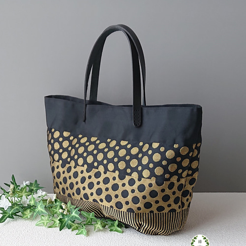 受注製作】畳縁・お散歩サイズのトートバッグ トートバッグ 縁