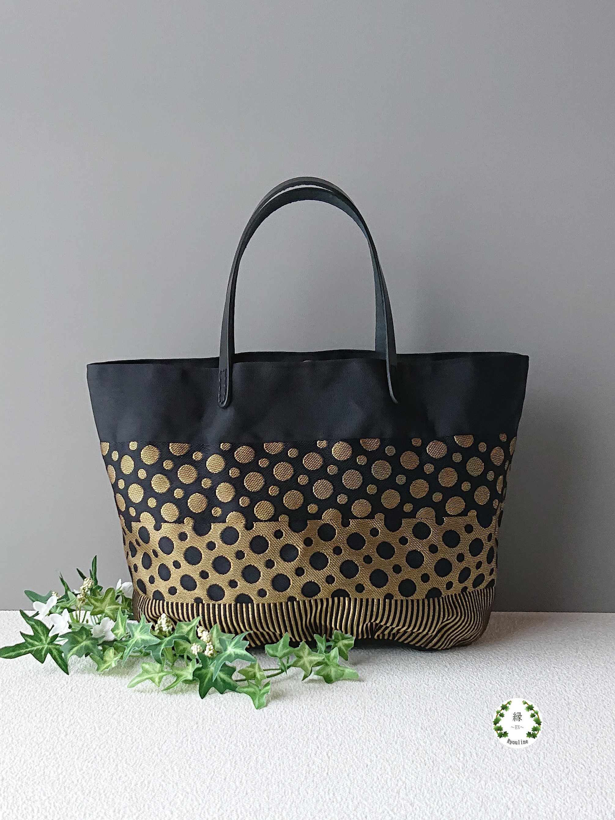 【受注製作】畳縁・お散歩サイズのトートバッグ 6,320円