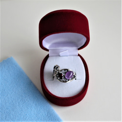 ブルーベリー　ラズベリーのおいしい指輪　シルバー　アメシスト　ガーネット　 17枚目の画像