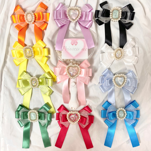 オーロラハートメンバーカラーキンブレリボン/ペンライトリボン