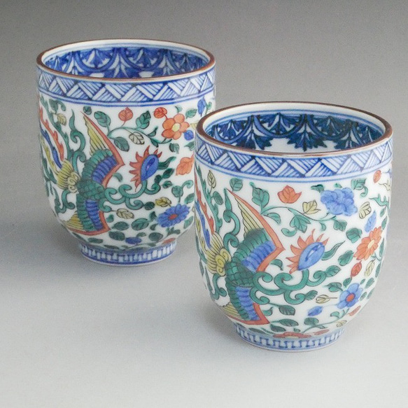 高野昭阿弥 夫婦茶碗 と 夫婦湯呑み 未使用保管品✨京焼 高野