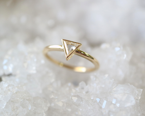 ダイヤモンド リング 1.007ct SI2-M-トリリアントカット