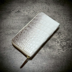 ヒマラヤクロコダイル 長財布 メンズ財布 大容量 メンズ レディース カード２５枚 一枚革 ワニ革 革財布 1枚目の画像