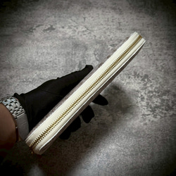 ヒマラヤクロコダイル 長財布 メンズ財布 大容量 メンズ レディース カード２５枚 一枚革 ワニ革 革財布 6枚目の画像