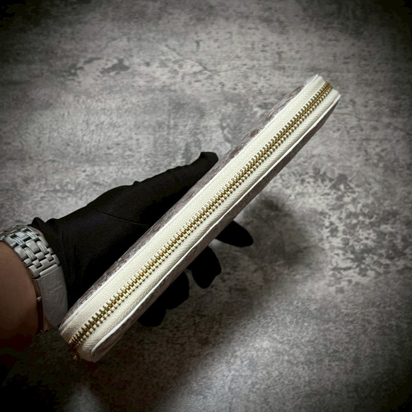 ヒマラヤクロコダイル 長財布 メンズ財布 大容量 メンズ レディース カード２５枚 一枚革 ワニ革 革財布 6枚目の画像