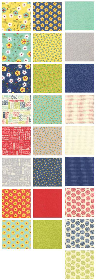 「The Sweet Life Prints」moda JellyRolls（カットクロス40枚）Pat Sloan