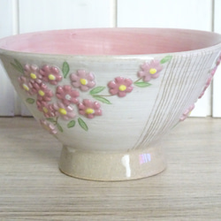 茶碗 ピンクの小花 2枚目の画像