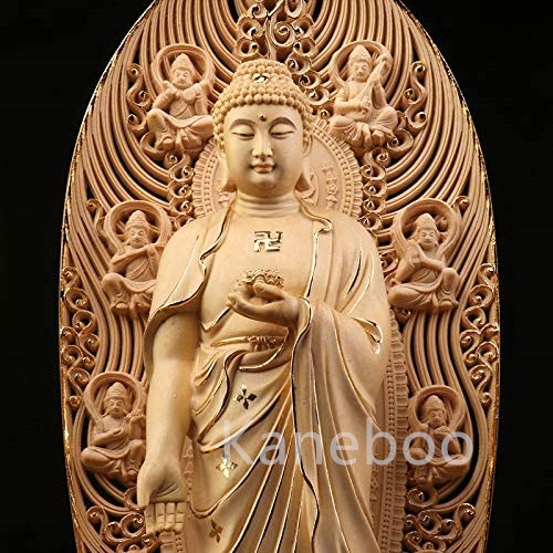 西方三聖【阿弥陀如来 観世音菩薩 大勢至菩薩】木彫仏像 桧木製