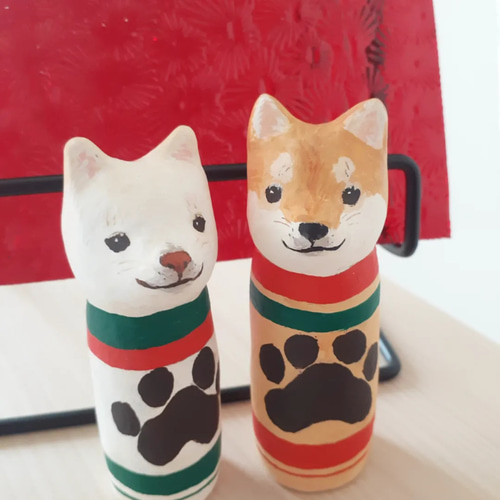 最終金額小島美知代作猫童子ハンドメイド1点物キジ白男子手作り♡