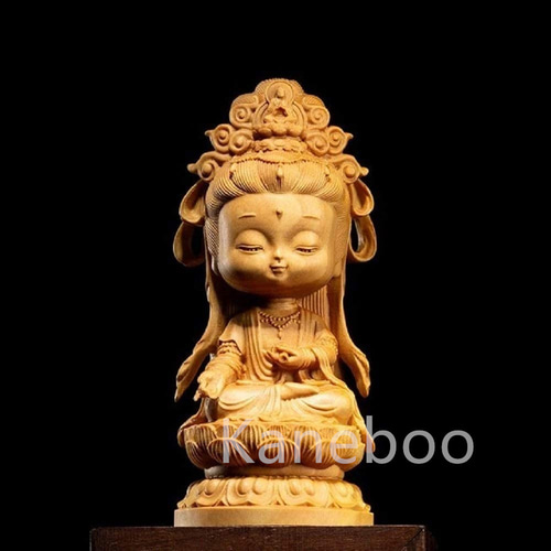 鎌倉期 鏨彫り観音菩薩　観音様 仏像 骨董 置物 仏像 二頭身 観音菩薩 座禅菩薩 観音像 彫刻仏教 縁起物