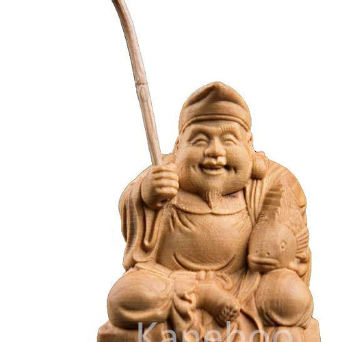 彫刻仏像 七福神 恵比寿 商売繁盛 彫刻 Kaneboo 通販 14219819｜Creema