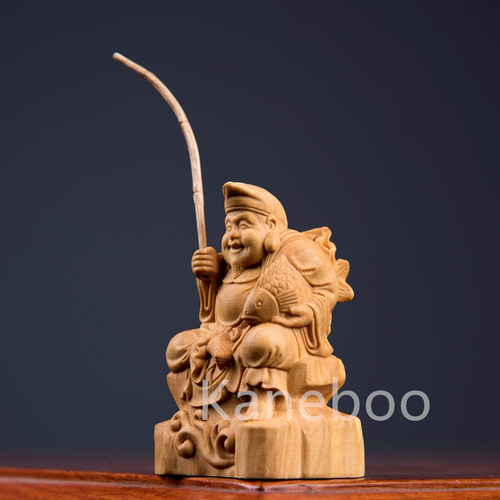 彫刻仏像 七福神 恵比寿 商売繁盛 彫刻 Kaneboo 通販 14219819｜Creema