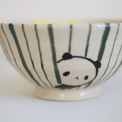パンダ茶碗-竹パンダ 3枚目の画像