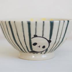 パンダ茶碗-竹パンダ 2枚目の画像