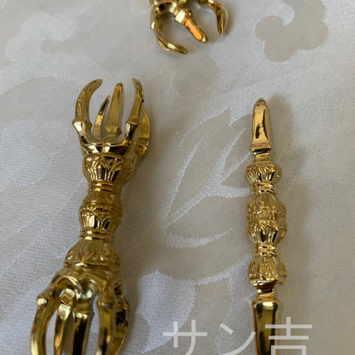 法器 弘法大師御請来式セット 独鈷杵 三鈷杵 五鈷杵 金剛杵 真鍮 法器 弘法大師御請来式セット 独鈷杵 三鈷杵 五鈷杵 金剛杵 真鍮