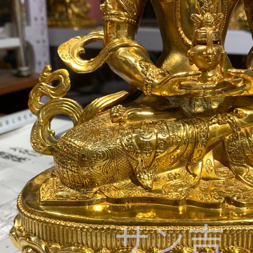 チベット仏教法具 長寿仏菩薩 仏壇仏像 真鍮製 時代美品 ご利益 30cm チベット仏教法具 長寿仏菩薩 仏壇仏像 真鍮製 時代美品 ご利益