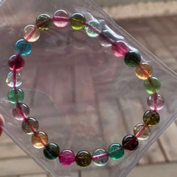 ★マルチカラートルマリン バングル ブレスレット③(SA〜SA+) 最高品質 SA トルマリン ミックス キャンディーカラー ブレスレット