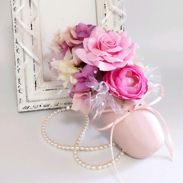 バレエの発表会のプレゼントに♡ チェリーピンクのパフュームフラワー