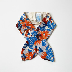 ♡ターバンにもなる夏のスカーフ♡保冷剤ポケット付きで涼しく使えるネッククーラー　ヘアバンド　花柄　ダブルガーゼ　綿素材 10枚目の画像