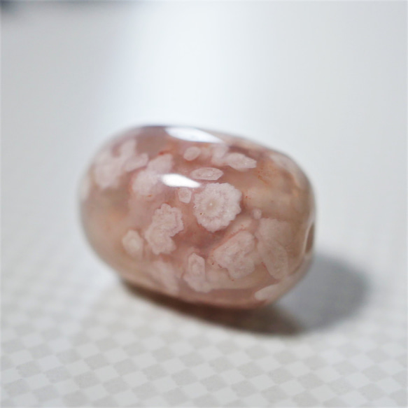 天然石 高品質 桜瑪瑙(さくらめのう) 天珠 1個 18mm 天然石 天然石 高品質 桜瑪瑙(さくらめのう) 天珠 1個 18mm 天然石