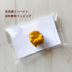 ミニチュアシェルソファのリングスタンド リングピロー  一人がけ ホワイト 12枚目の画像