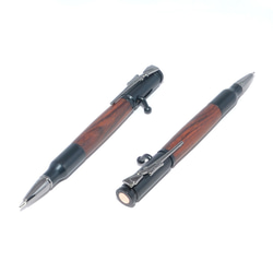 木製　2mm芯　シャープペンシル　消しゴム付（パドック；ガン・メタル） 受注製作】木製 2mm芯 シャープペンシル 消しゴム付き（パドック