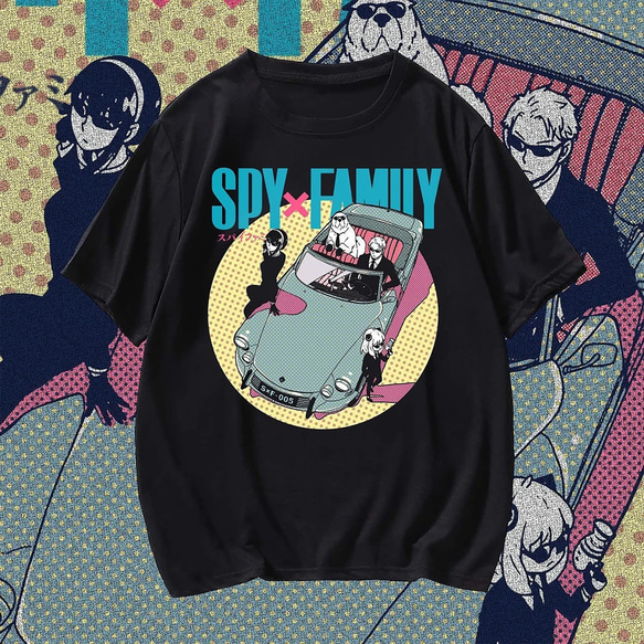 スパイxファミリークールアートデザインユニセックスアニメシャツ
