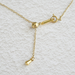 ずっとが叶う☆金属アレルギー対応〇サージカルステンレス〇一粒ネックレス　ジルコニア（ゴールド） 5枚目の画像
