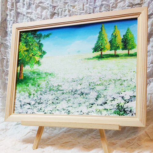 自分で書いた油絵です！