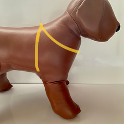 ヌメ革三つ編みハーネスセット（小型犬） 7枚目の画像