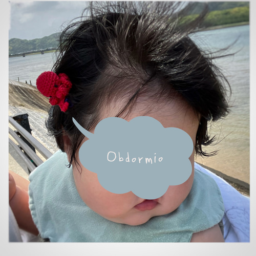 ⓝⓔⓦ【メンダコ】ベビーヘアクリップ　キッズヘアクリップ　ヘアゴム メンダコのベビーヘアクリップ | yukotto's STORE