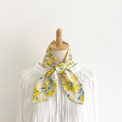 Mimosa ♡ 春夏圍巾，也可用作頭巾 ♡ 配有冰袋，讓您保持涼爽 ♡ 含羞草圖案頸部冷卻髮帶 第7張的照片