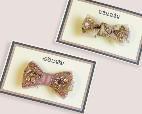 【和洋花柄のリボン】　ベビーヘアピン♡ ベビーヘアクリップ　セミオーダーメイド fd910a846bbf9db73bc8710d30166b