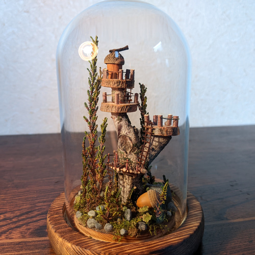 ミニチュアツリーハウス 立体・オブジェ 樹のかけら 通販 14223367