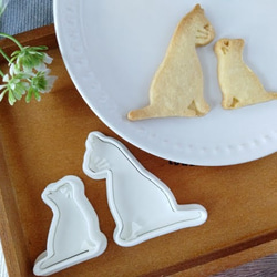 貓形餅乾模具（互相看著對方）/Cat-shaped cookie cutter 第4張的照片