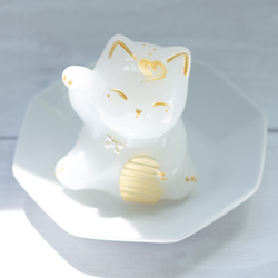 商売繁盛・金招福】びなっち工房手描き顔入れ｜交換不要盛り塩付き