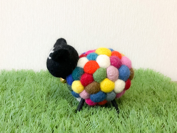 【送料無料！】羊毛フェルト ひつじ インテリア小物 5枚目の画像