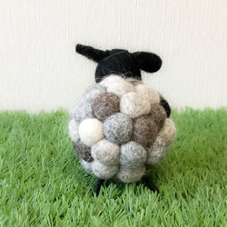 【送料無料！】羊毛フェルト ひつじ インテリア小物 9枚目の画像