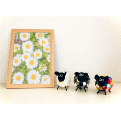 【送料無料！】羊毛フェルト ひつじ インテリア小物 11枚目の画像