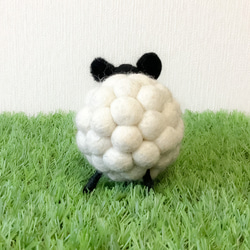 【送料無料！】羊毛フェルト ひつじ インテリア小物 3枚目の画像