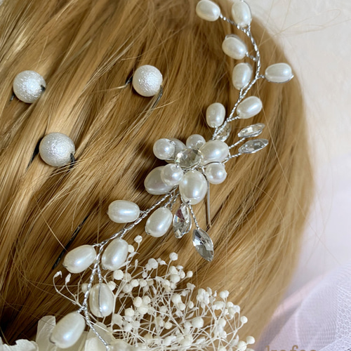 豪華パールリング蝶々簪♥︎アーティフィシャルフラワー髪飾り♥︎結婚式成人式卒業式 8c79bd52c3f5f74e52fff8d69f4635